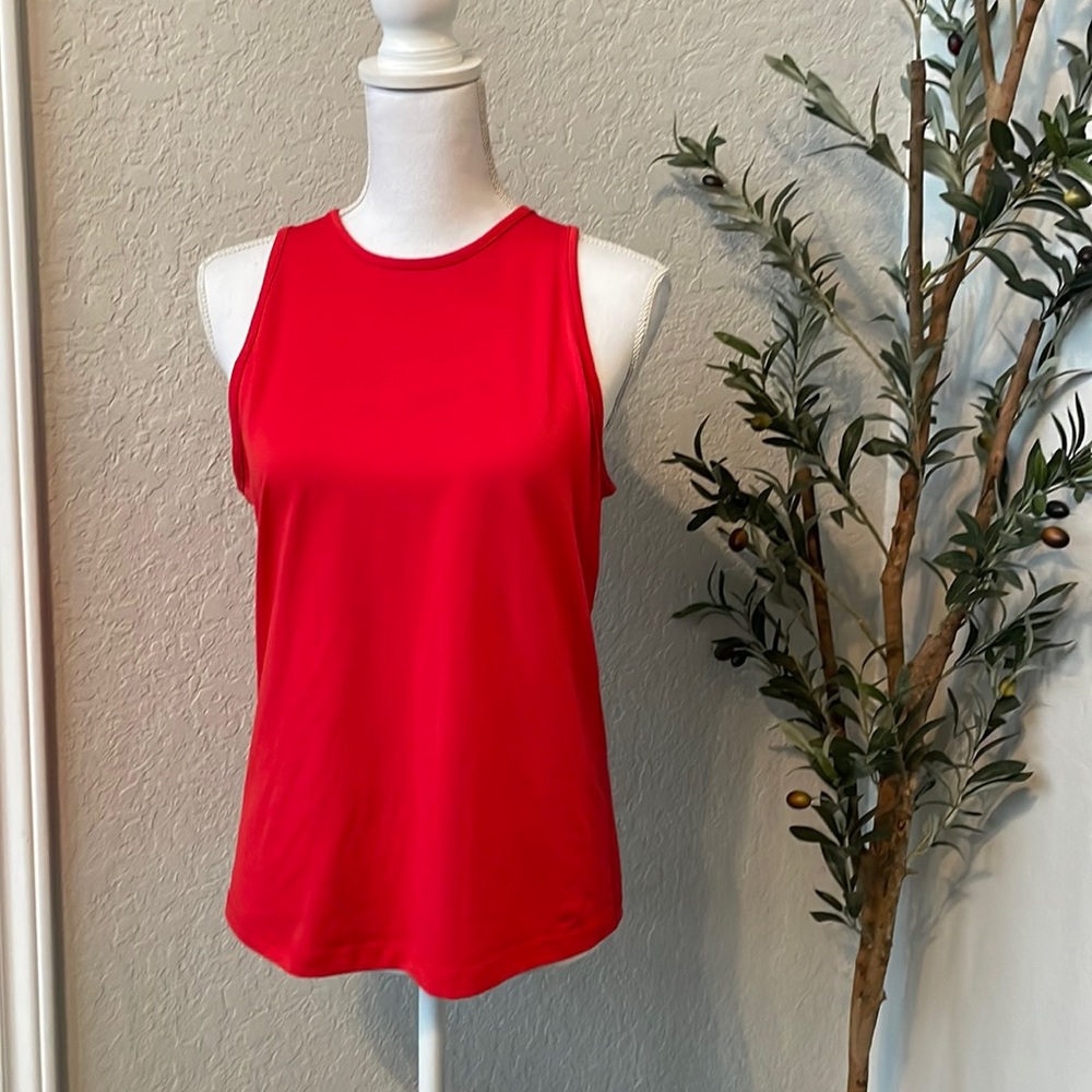 Nike Women’s Classic Red Dri Fit Classic Athletic Sleeveless Tank Size Small - Picture 2 of 6